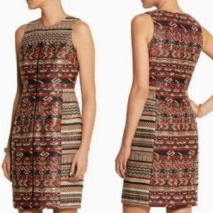 J. CREW Tribal Woven Sleeveless Dress Size 4 5512